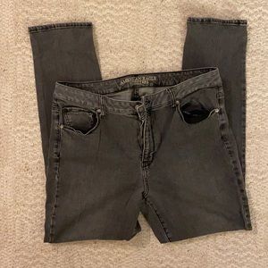Grey American Eagle skinny jeans